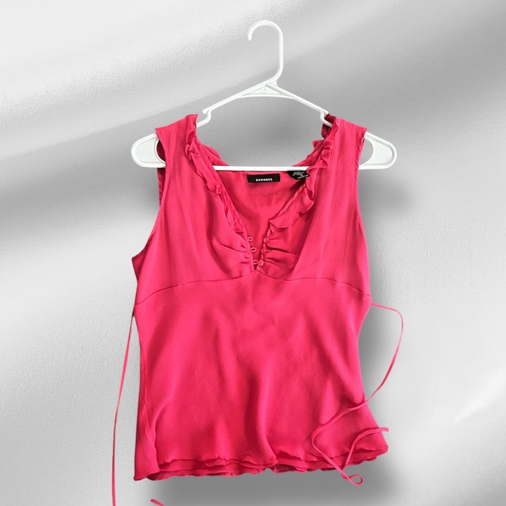 Crisp Pink Sleeveless Top